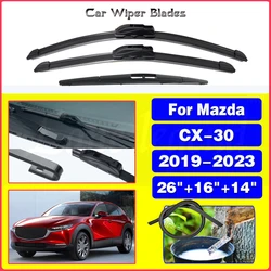 For Mazda CX-30 CX30 CX 30 2019 - 2023 Car Front Rear Wiper Blades Windscreen Windshield Window Car Accessories 2022 26