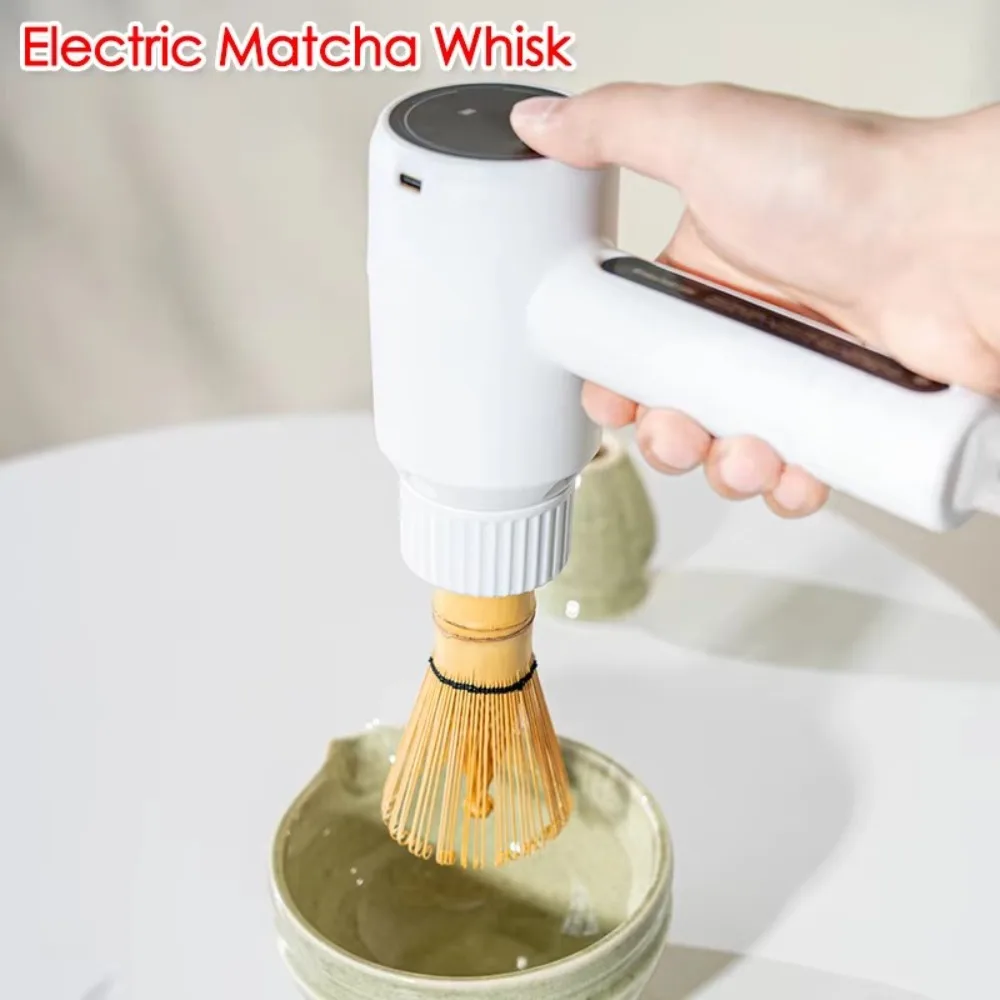 

Rechargeable Electric Matcha Brush Quickly Whisking Single Gear Electric Matcha Whisk Excluding Brushes Drink Mixer Coffee Tools