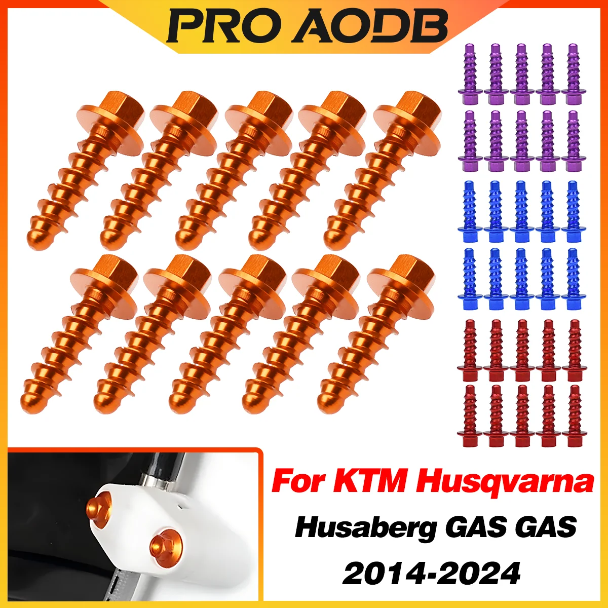 10 قطعة دراجة نارية CNC الذاتي التنصت مسمار مزلاج عدة ل KTM EXC EXCF XC XCF SX SXF XCFW ل Husqvarna TE FE TC FC TX FX 1997-2024 #1