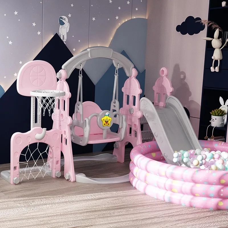 Glijbaan Voor Kinderen Indoor En Outdoor Familie Baby Trappen Met Ladder Voor Kinderen Swing Baby Kleine Combinatie Speelgoed