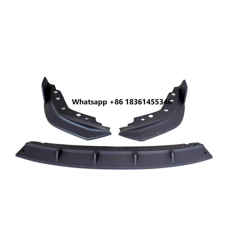 

For 3 Series 325li 20-22 Modified Carbon Fiber Pattern Matte Black Front Lip Three-piece Front Shovel