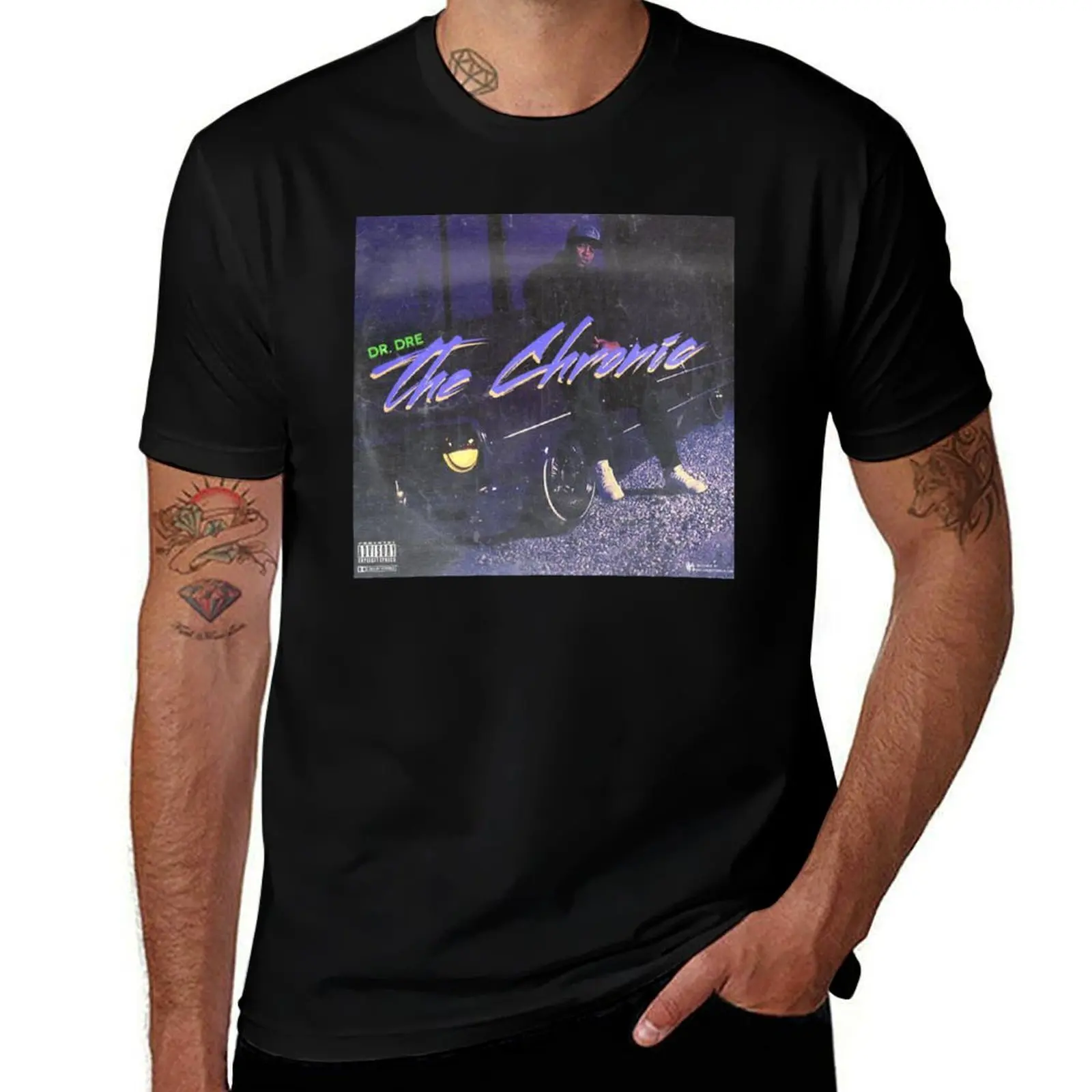 

Dr. Dre - The Chronic (fan made album cover) T-Shirt t shirts with prints t shirts for man pack cotton T-Shirt