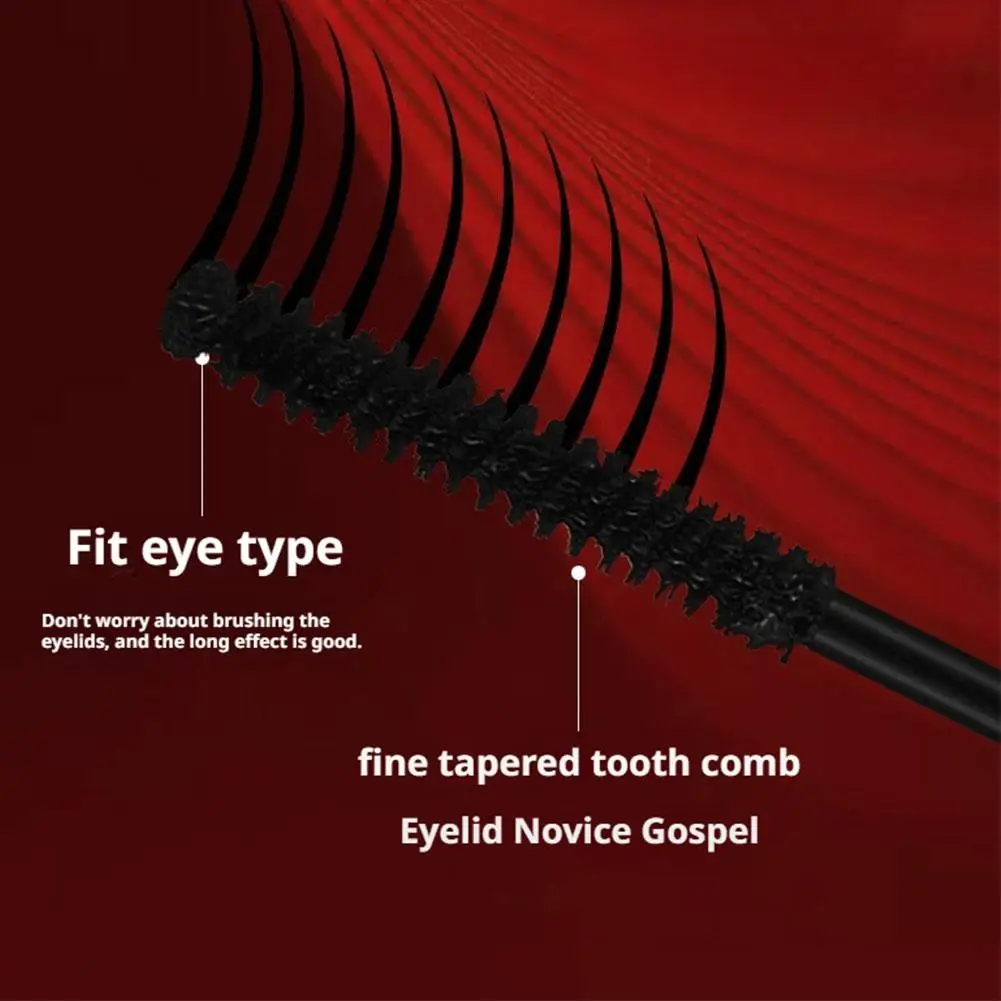 Gentle Highly Elastic Brush Head Mascara Violin Curling Mascara Slim Curling Shaping Waterproof Sweat-resistant Mascara