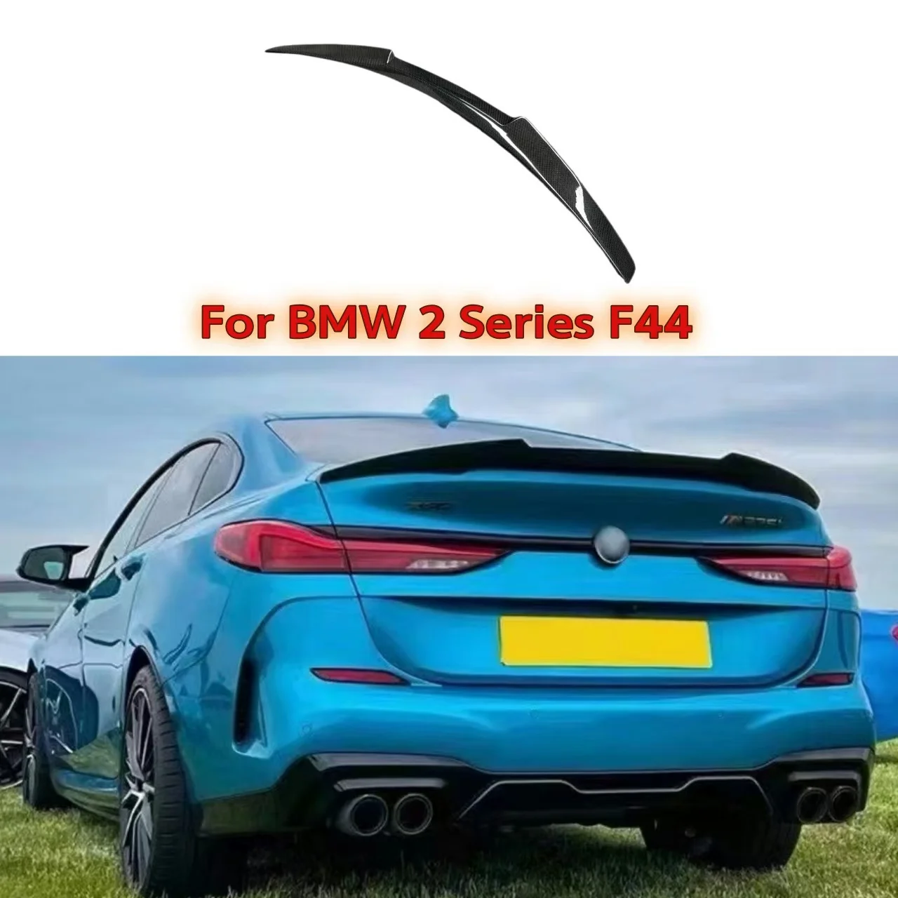 

Car Tail Wing Rear Trunk Lip Spoiler Trim For BMW 2 Series F44 4 Door Gran Coupe 216d 218i 218d 220i 220d M235i 2021-2024