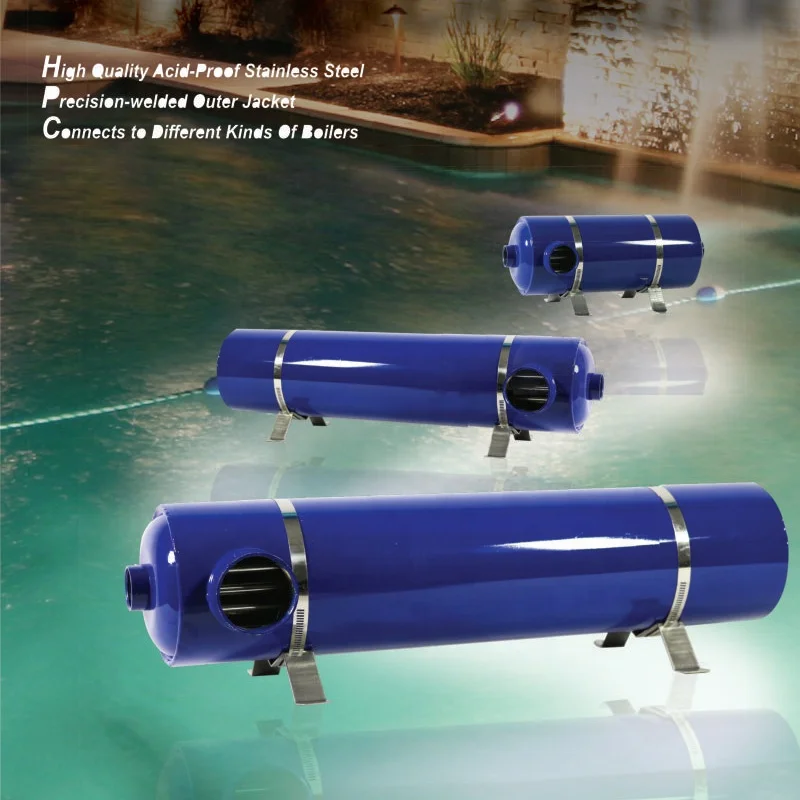 EMAUX swimming pool equipment accessories stainless steel heat exchanger shell and tube heat exchanger