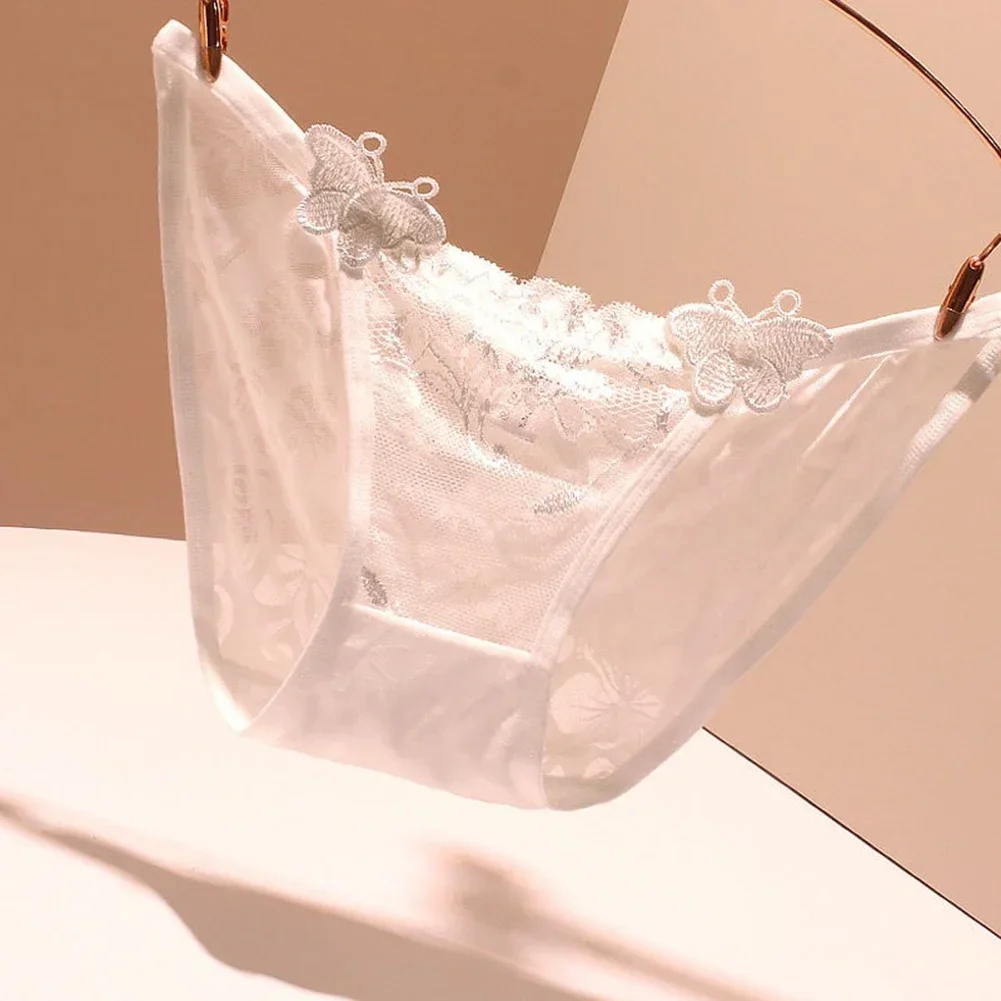 Lencería Sexy de Japón para mujer, Tanga transparente sin costuras, bragas de encaje fino de hielo