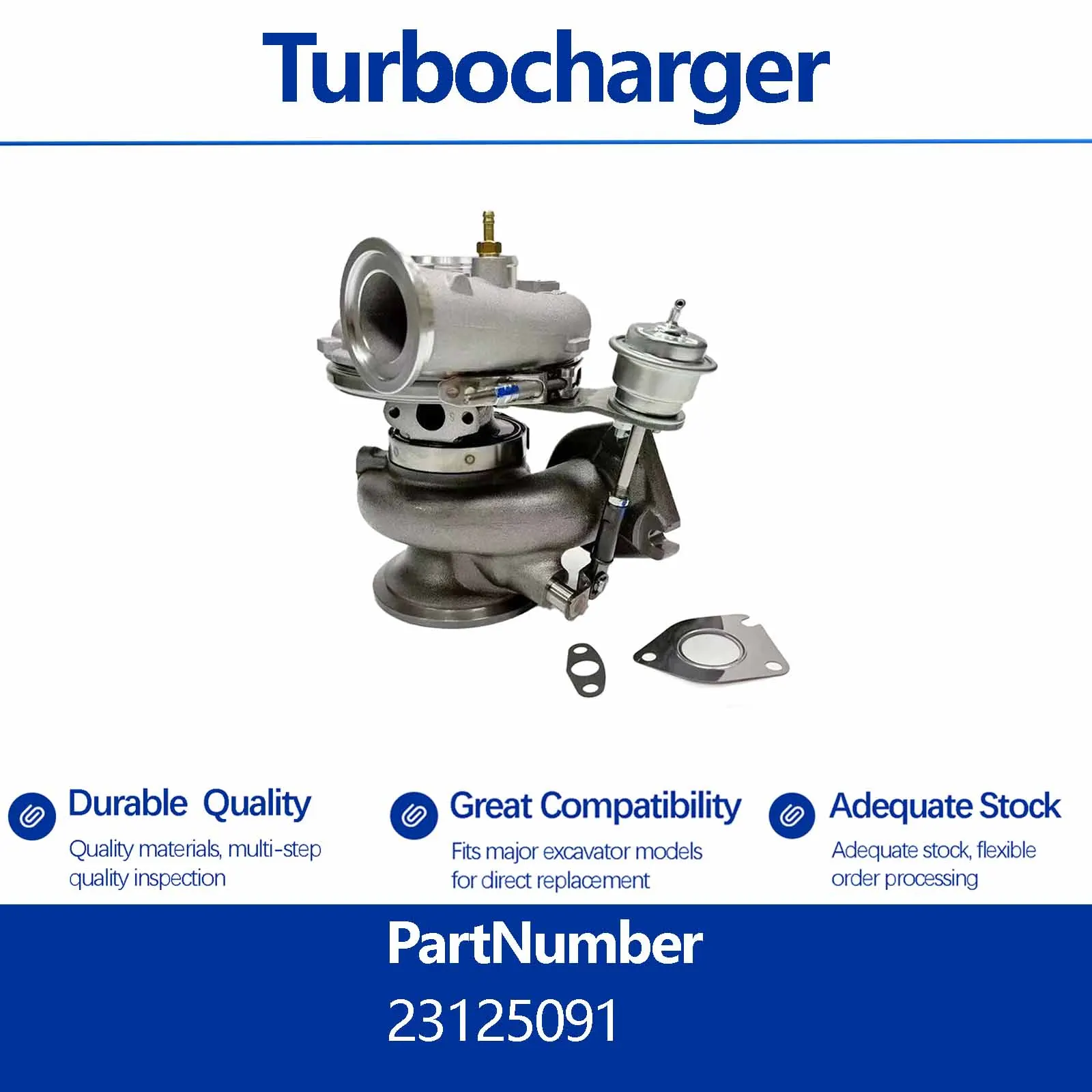 23125091 Turbocharger For Penta TAD580VE Engine