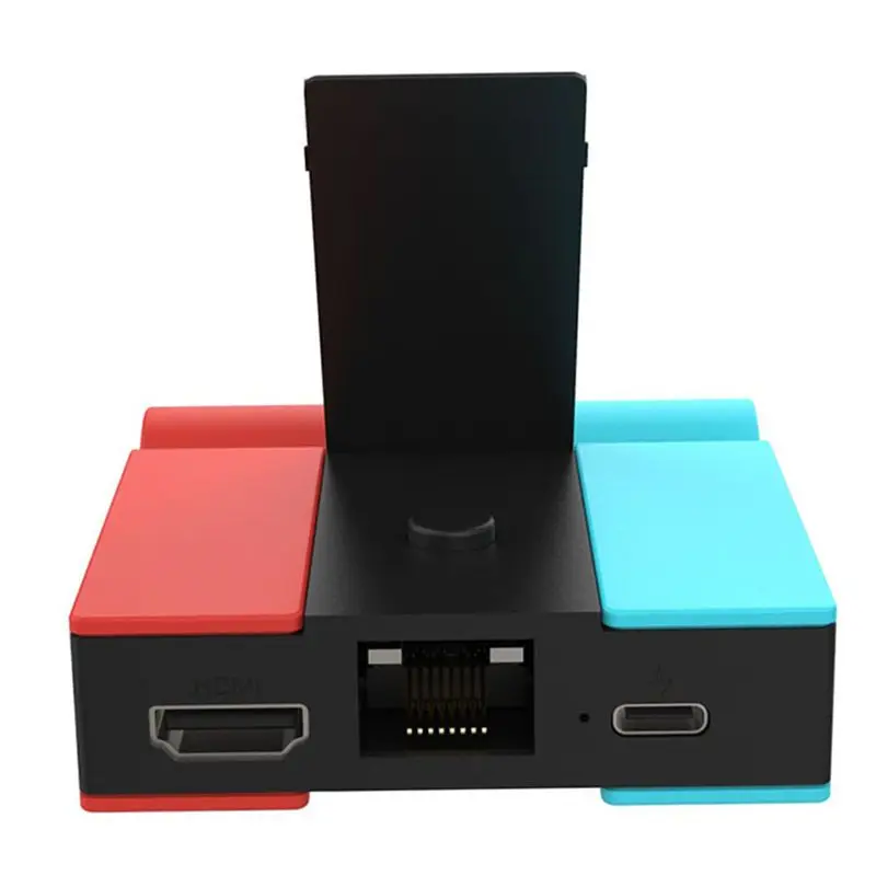 

1080P Adapter Dongle Gigabit Ethernet Port For Switch Dock Station HUB Type C To HD TV For Switch Console Durable A-AEF