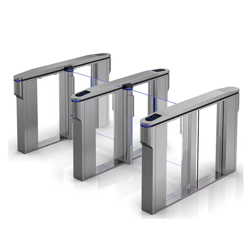 Automatic Turnstile For Entrance Exit Face Recognition Access Control System High Speed Gate For Supermarket