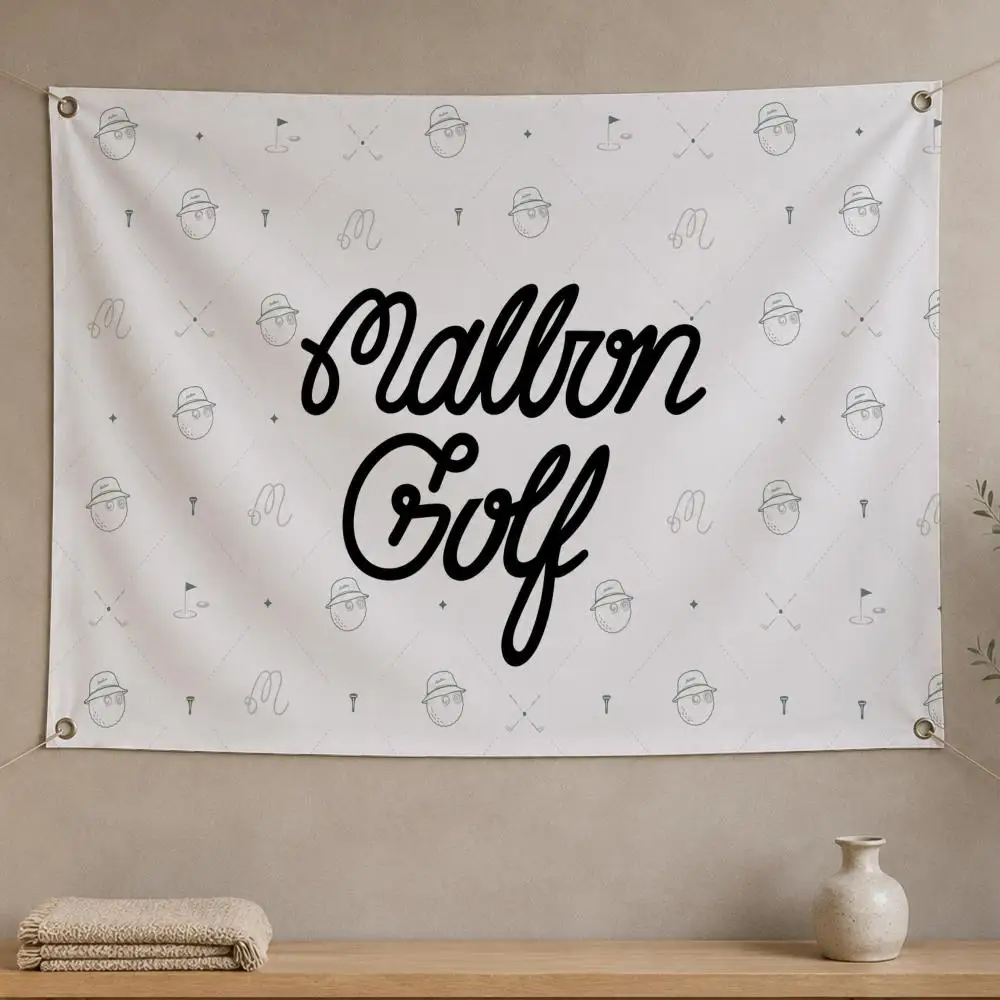 Golf M-malbon Golf-Flaggen Wandbehang Flaggenbanner für Schlafzimmer, Wohnheim, Wohnzimmer, Party, Festival, Camping, Innen- und Außendekoration – Detail 6