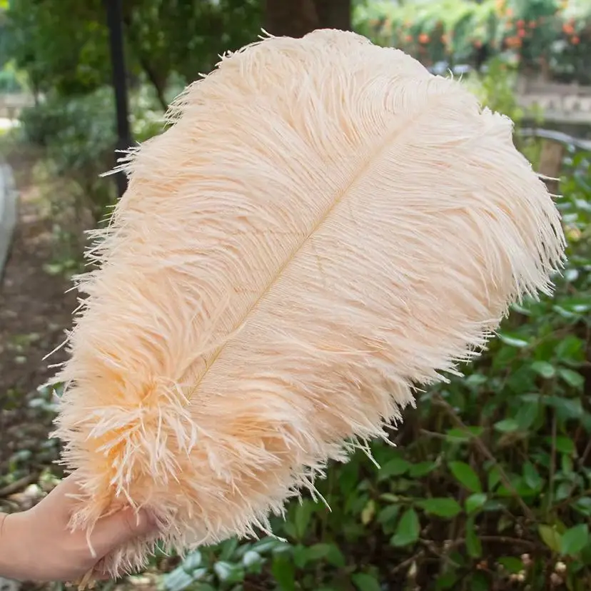 50Pcs Bulk Blue Ostrich Feathers 45-70cm Natural Soft Fluffy Plumes for DIY Jewelry Handicraft Wedding Centerpiece Table Decor