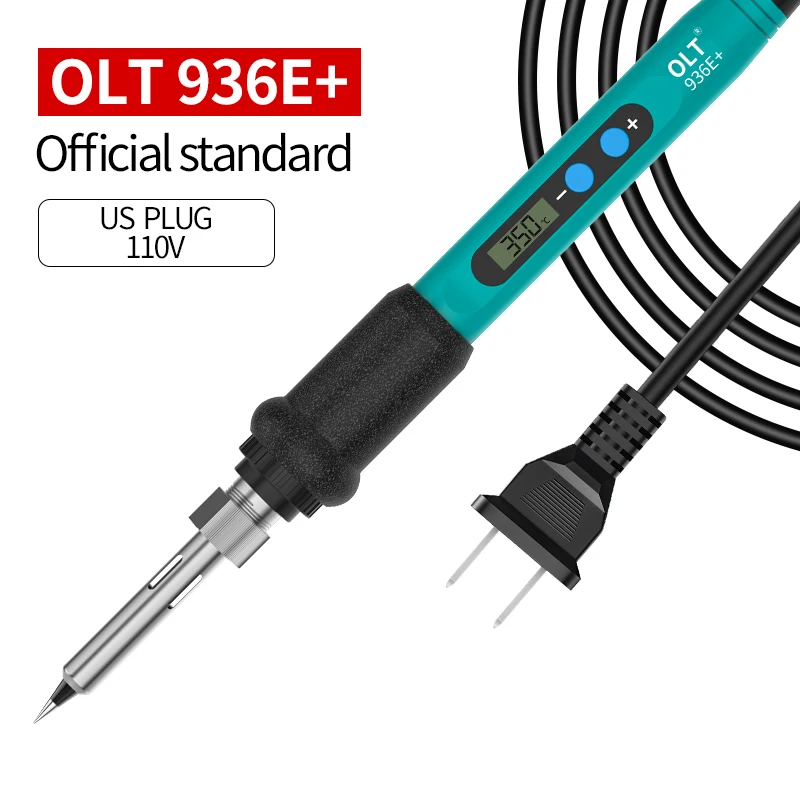 OLT Mini portable soldering iron Digital Temp Adjustable Welding Repair Tools EU plug 220V US plug 110V