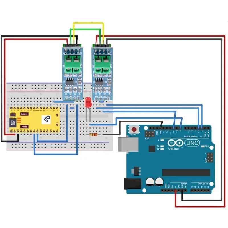 5/10 szt. Moduł MAX485 RS-485 TTL Konwerter na RS485 MAX485CSA dla Mikrokontrolera Arduino MCU Akcesoria do Rozwoju — zdjęcie produktu 4