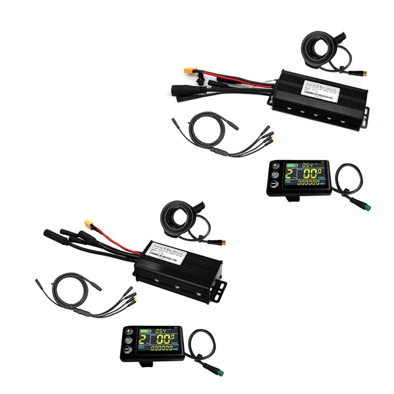 Hot AD-Three Mode Ebike Controller 24V/36V/48V With S866 LCD Color Display Waterproof Connector 1000W Motor Conversion Parts