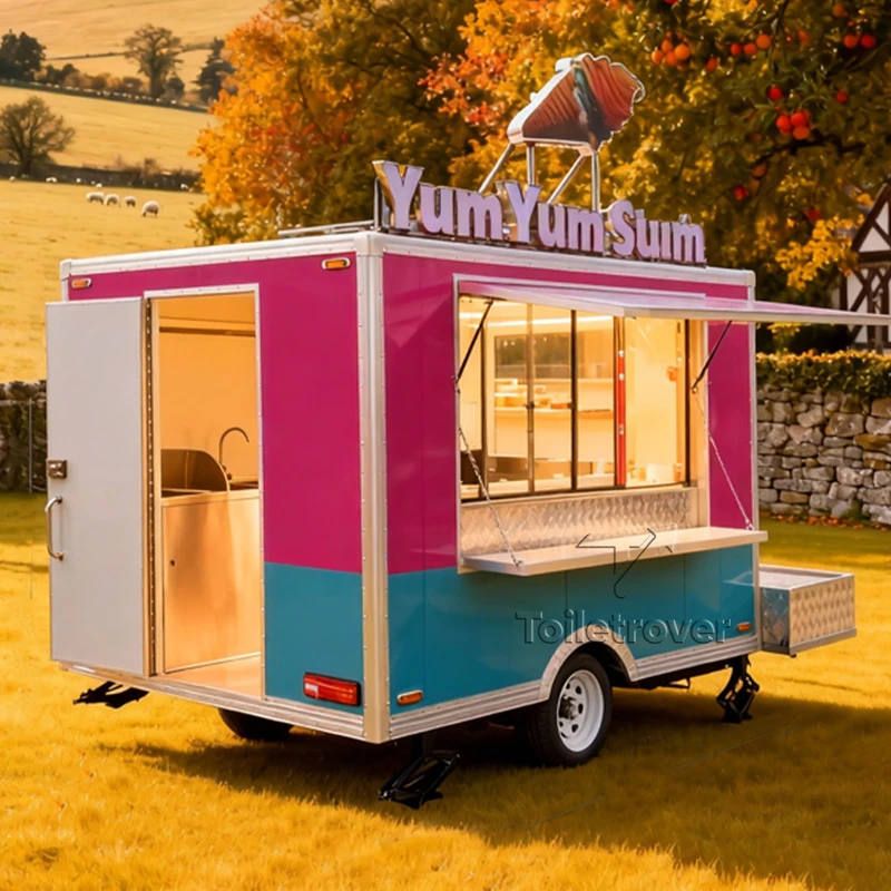 

Коммерческий фудтрак на заказ, мобильный фудтрак-прицеп, полностью оборудованный фудтрак-прицеп, мини-фудтрак для закусок на ночном рынке