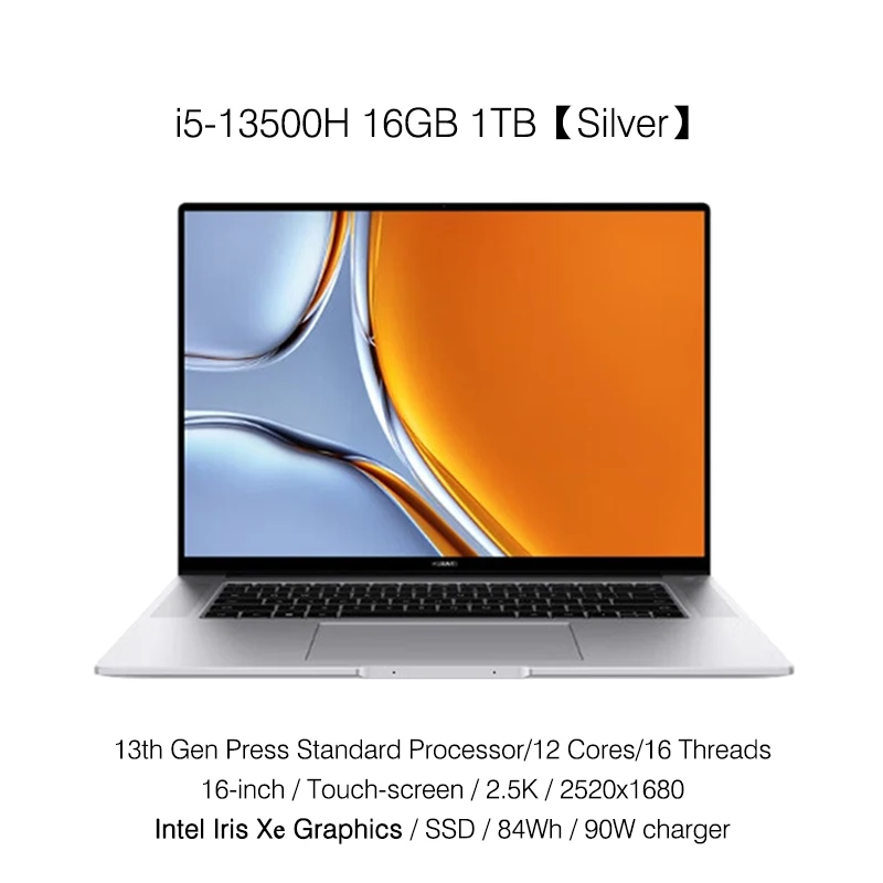 2023 Huawei MateBook 16S แล็ปท็อป i9-13900H/i7-13700H/i5-13500H 16GB/32GB เน็ตบุ๊ก1TB 16นิ้วคอมพิวเตอร์หน้าจอสัมผัส2.5K 135W