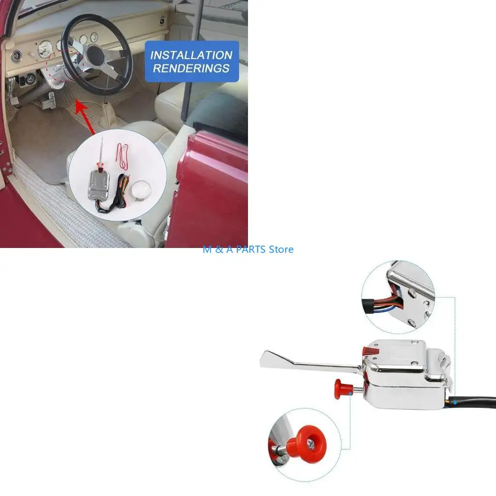 

U1JF Turn Switch 12V Universal Street Hot Rod Turn Switch Heavy Duty Vintage Car Truck Easy Installation