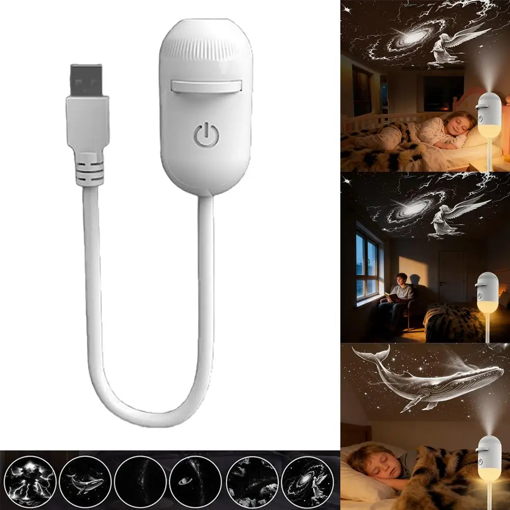 24 Styles USB HD Night Sky Projection Lamp Car USB Ambient Light Galaxy Star Bedroom LED Atmosphere Light For Sleep&Decoration