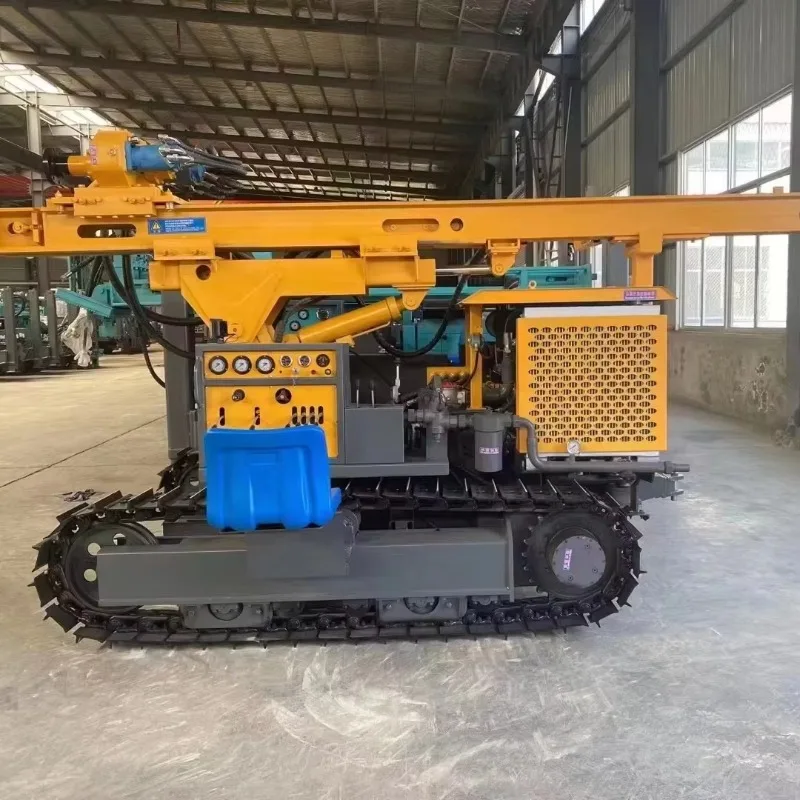 Multifunctional Hydraulic Mining Pile Rig For PV Piling Blasting Percussion Mine Drilling Construction