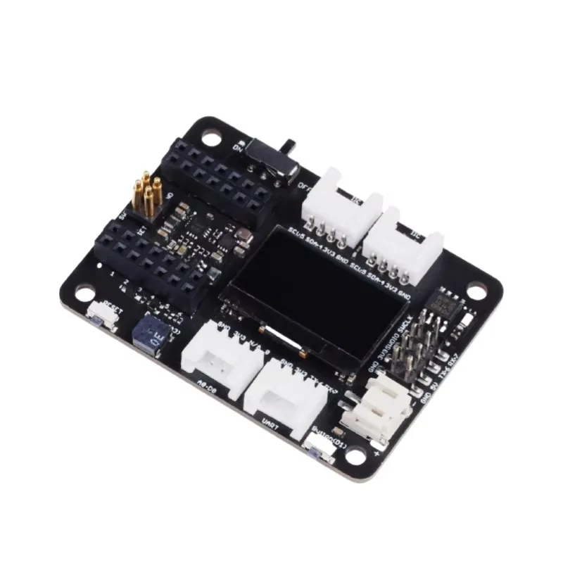 Seeed Studio Expansion Board Base for XIAO with Grove OLED Display IIC Uart Analog Digital SWD Debug, Circuit Python Supported