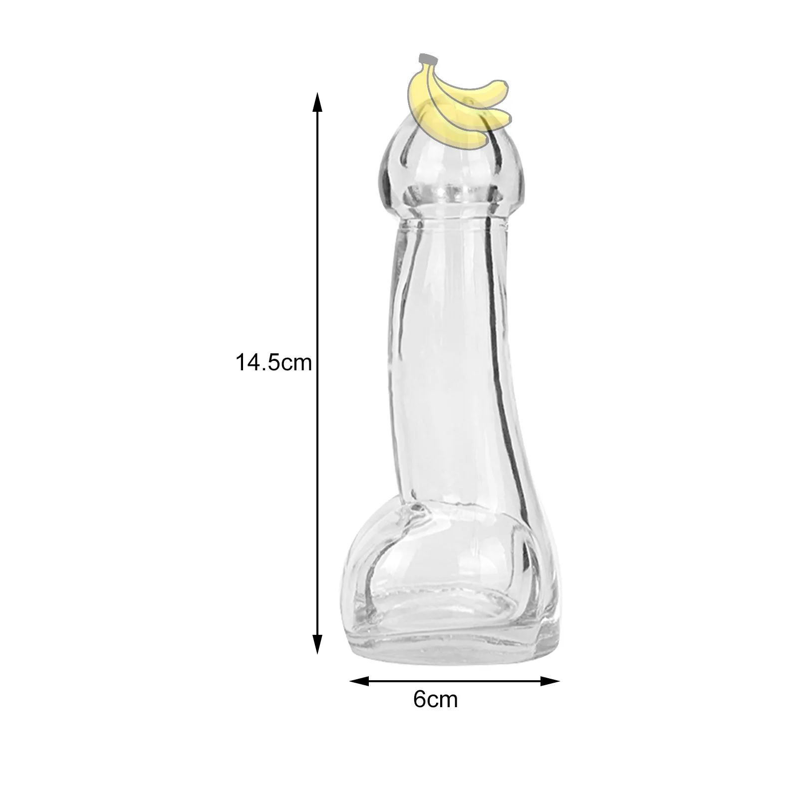 100ML Male Penis Beverage Cup Genital Dick Penis Cocktail Glass Cup Mug Bottle Glass Bar Party Beer Cup Funny Cups Mug Bottle