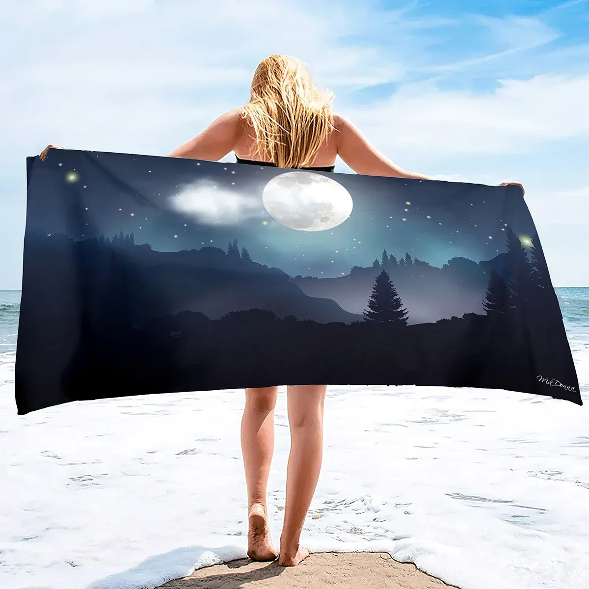 Beach Towel Forest, Beach Blanket or Oversized Large Bath Towel,Quick Dry and Sandproof Beach Towels,Lightweight and Large