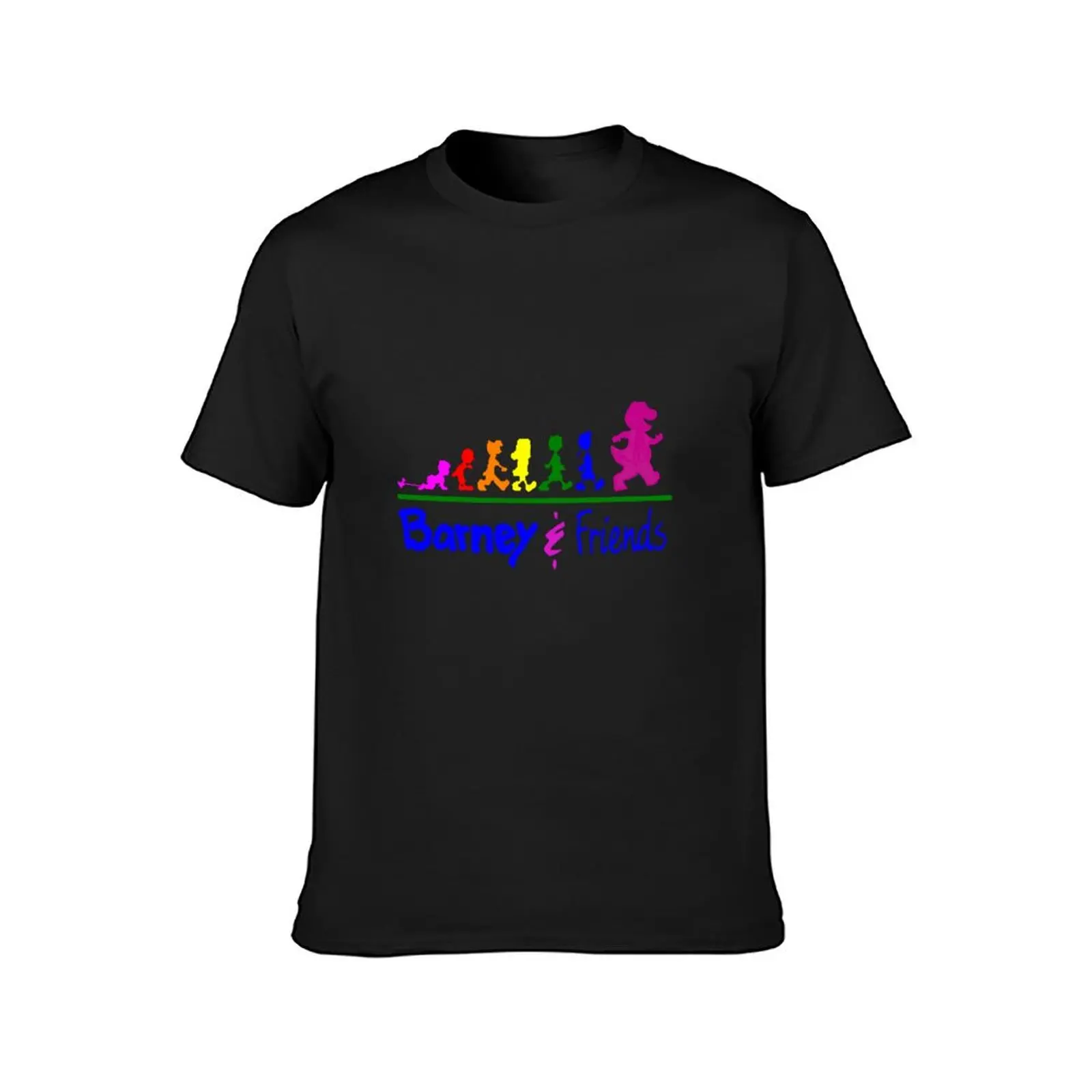 Barney and Friends T-Shirt anime blacks t shirt men