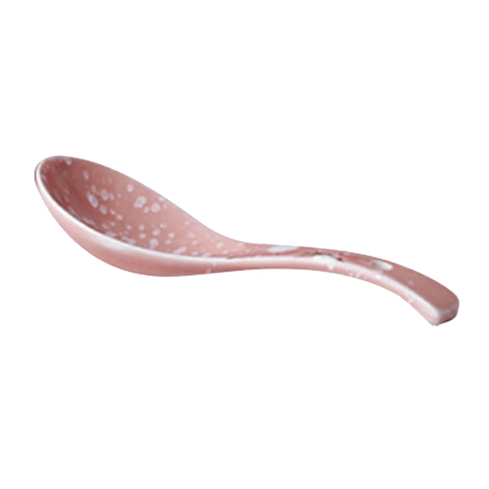 

Hand Painted Japanese Style Soup Dessert Tableware Small Pi Ceramic Spoons Soup Spoons Kitchen Home Restaurant