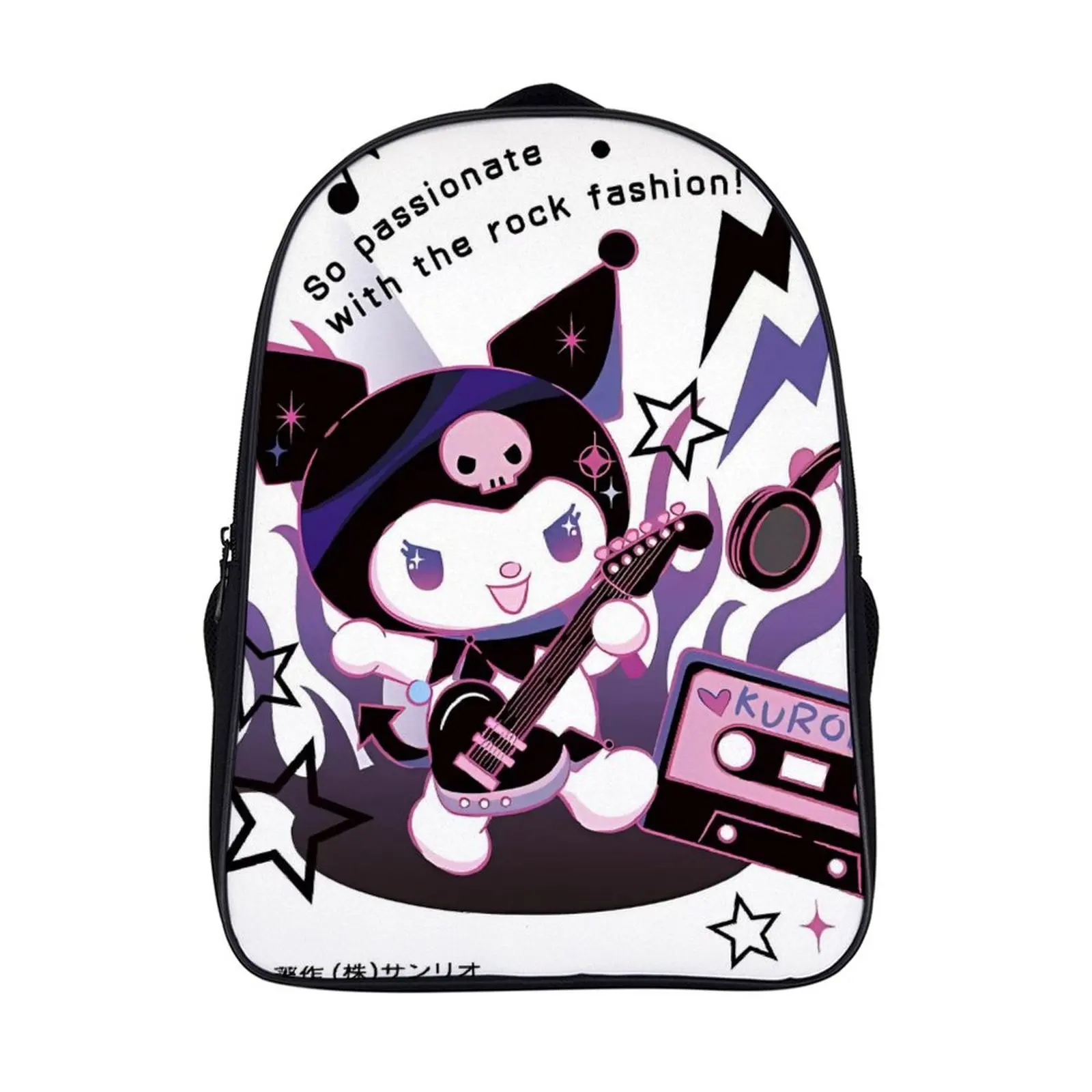 

Cartoon Sanrio Kuromi Fashion Student's Backpack School Bag 16 Inch 2 Compartment Backpack Student Schoolbag