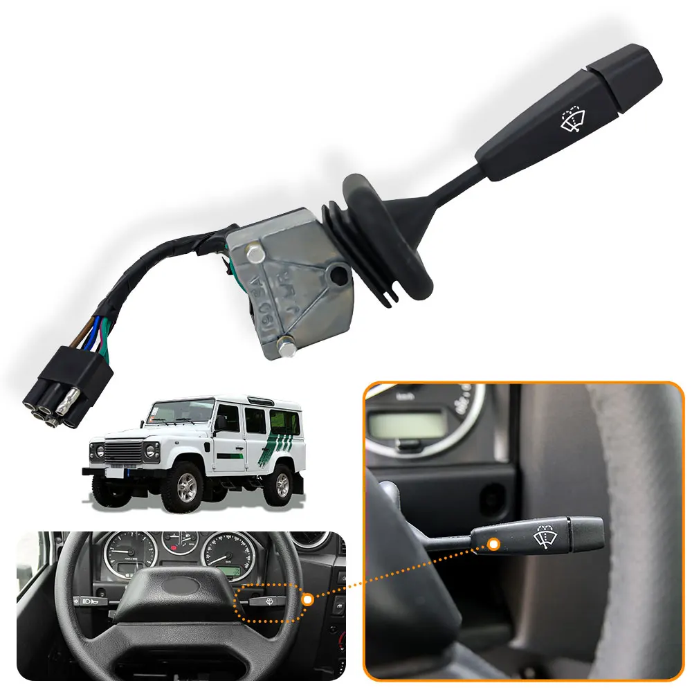 AMR6106 Car Windscreen Wash Washer Pump Wiper Control Stalk Switch For Land Rover Defender Wiper Washer Switch PRC7370