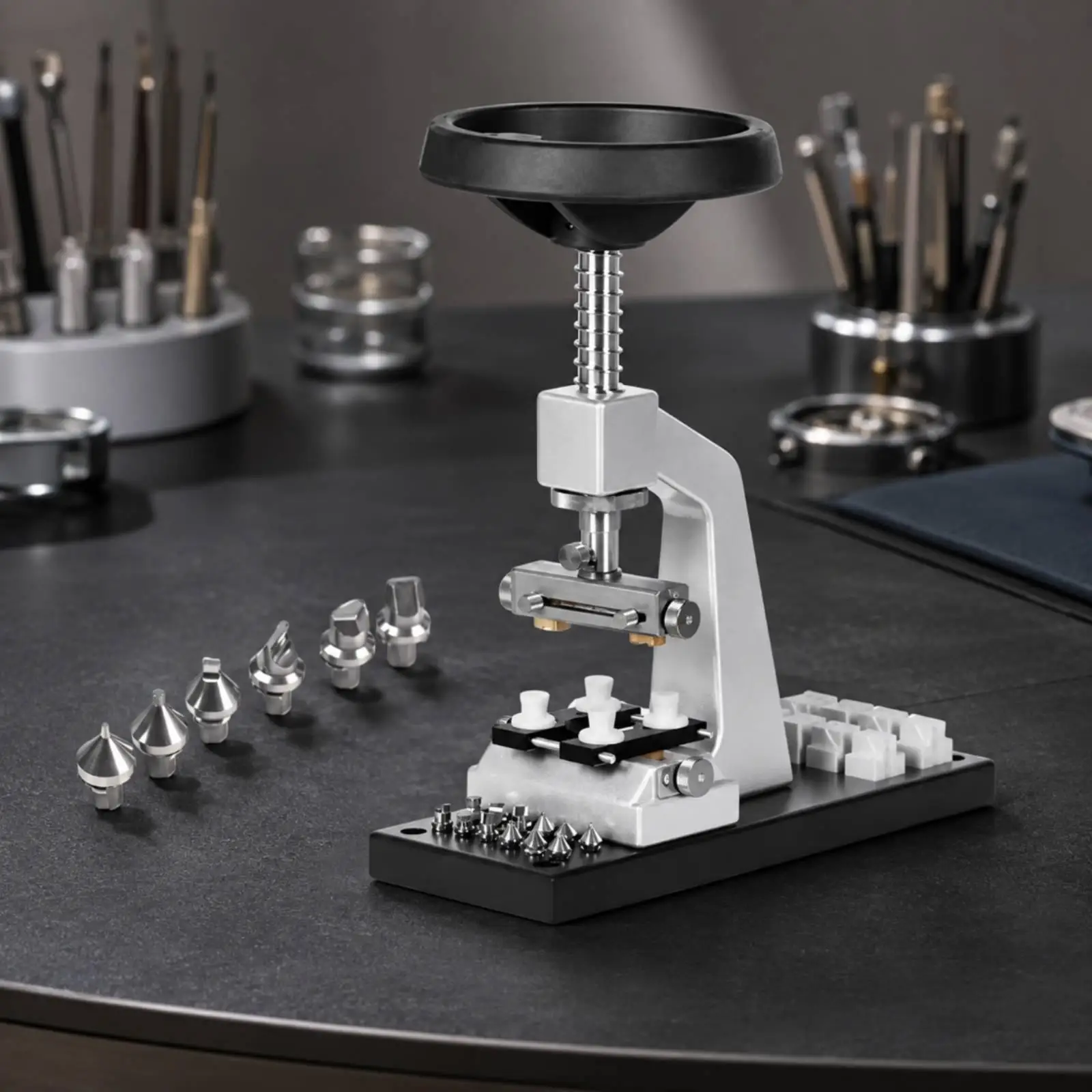 Professional Watch Case Back Opener with Adjustable Rolling Mechanism for Home Watch Repair