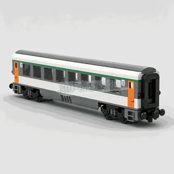 527-Piece Classic Passenger Train Building Blocks Set – Detailed Railway Coach with Interior, DIY Assembly Model & Creative Display Gift 1
