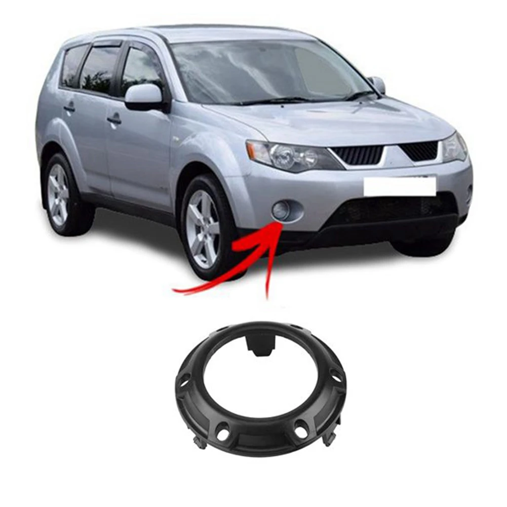 

A77Q-1Pcs Front Fog Light Lamp Cover Frame Accessories Fit For Mitsubishi Outlander Left&Right 6400A739