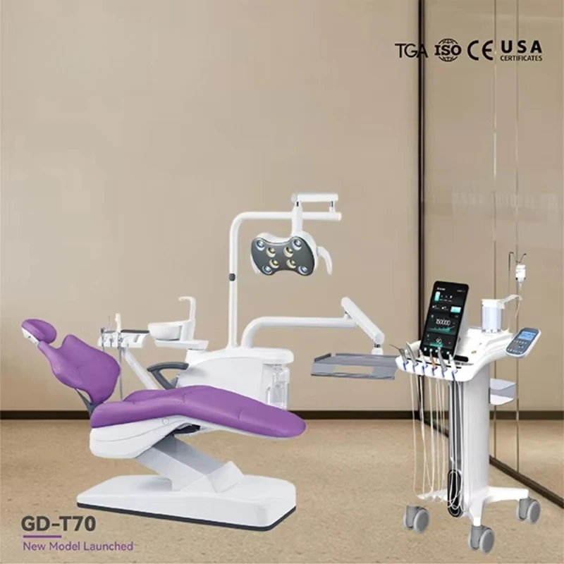 GD-T70 Chair With 6-in-1 Intelligent Su rgical Cart Triple Syri nge 15.6