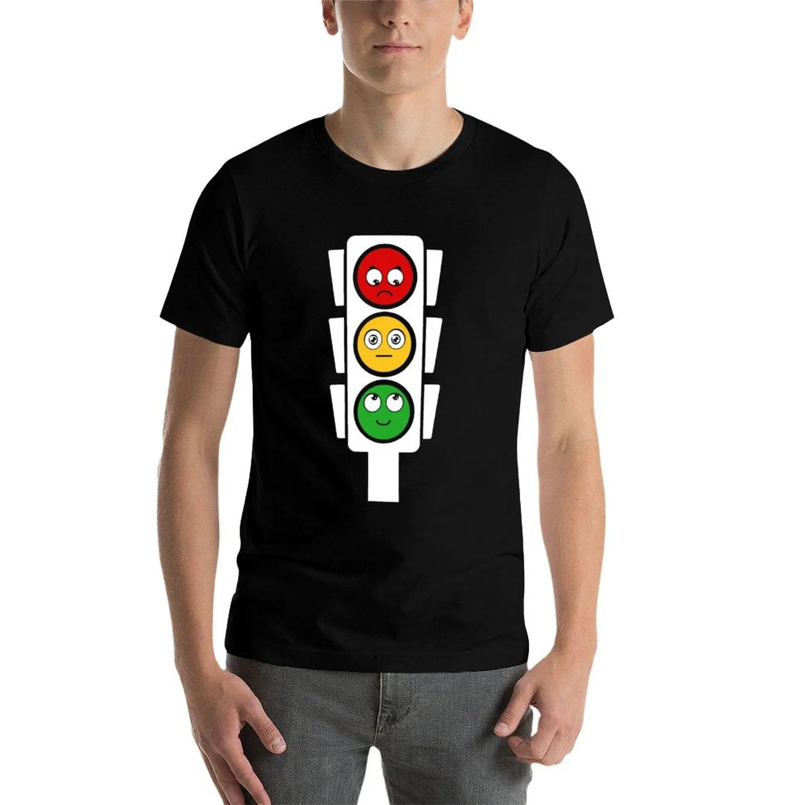 Traffic light moods T-Shirt t shirts cotton 100% anime t shirts oversize T-Shirt