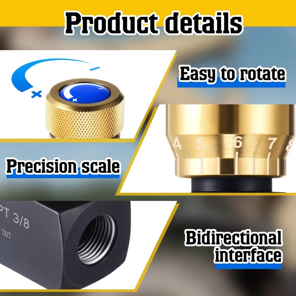 Carbon Steel Hydraulic Needle Valve with Flow Control Function Leak Resistant Design and Precise Adjustment Knob