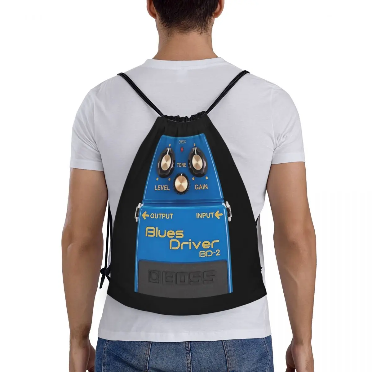 

Boss Blues Driver BD-2 Overdrive Bluesbreaker Гитарная педаль Брязные рюкзаки на шнурке Карманная сумка для обуви Сумки для книг