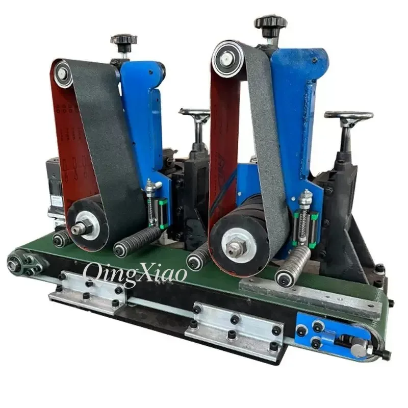 Industrial Automatic Flat Polishing Machine, Metal Surface Wire Drawing Deburring & Rust Removal Table Sand Belt Sander Grinding