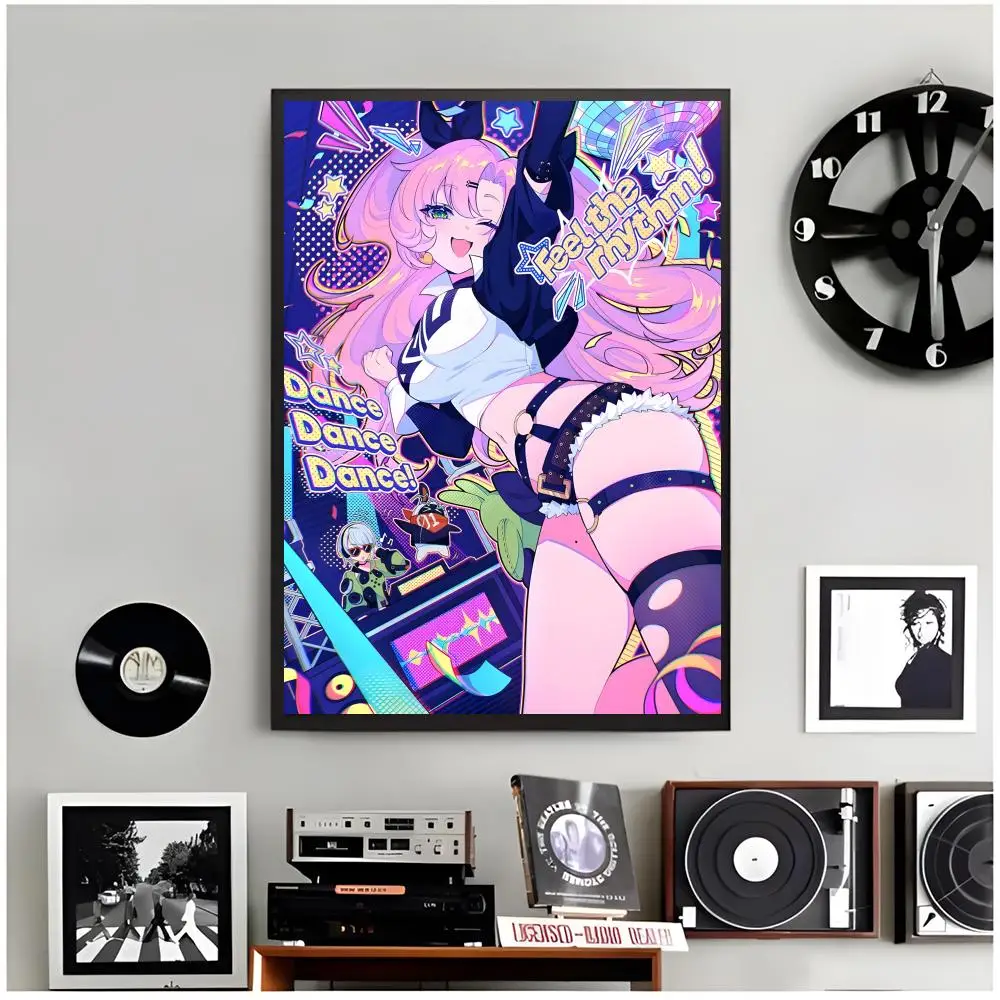 rhythm cute game M-Muse Dash Poster Modern Wall Art Home Decor Living Room Decorative Print Unframed