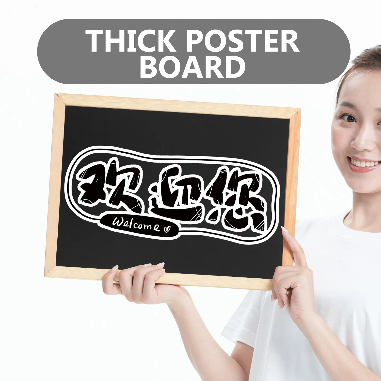 10Pcs Black Corrugated Plastic Board Blank Display Panel for School Projects Craft Signs Corrugated Sheets