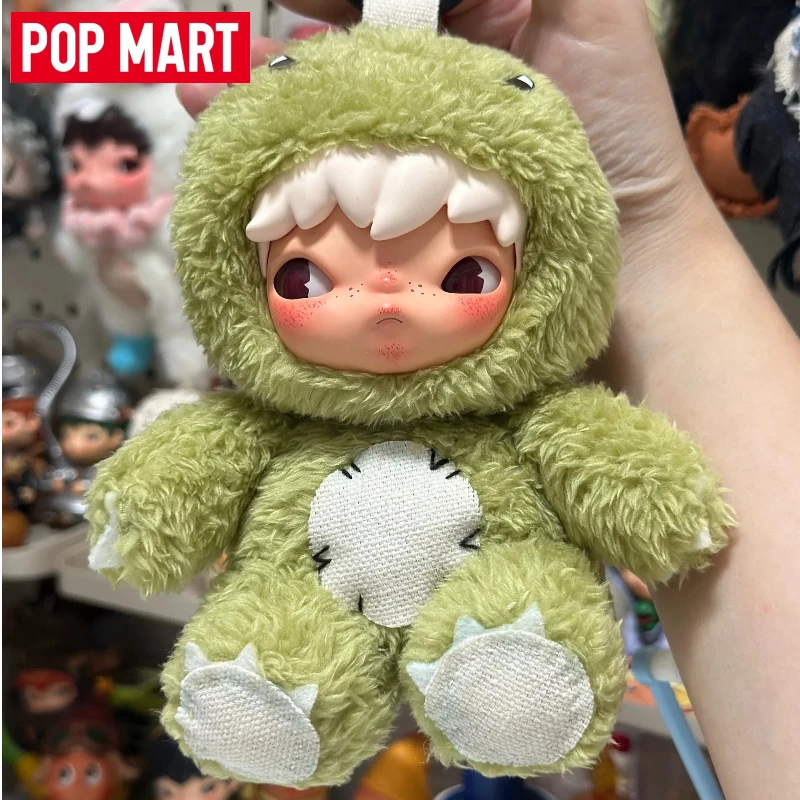 Popmart Hirono Dinosaur Fluffy Cute Plush Doll Pendant Toy Merchandise Gift Home Decor Healing Art