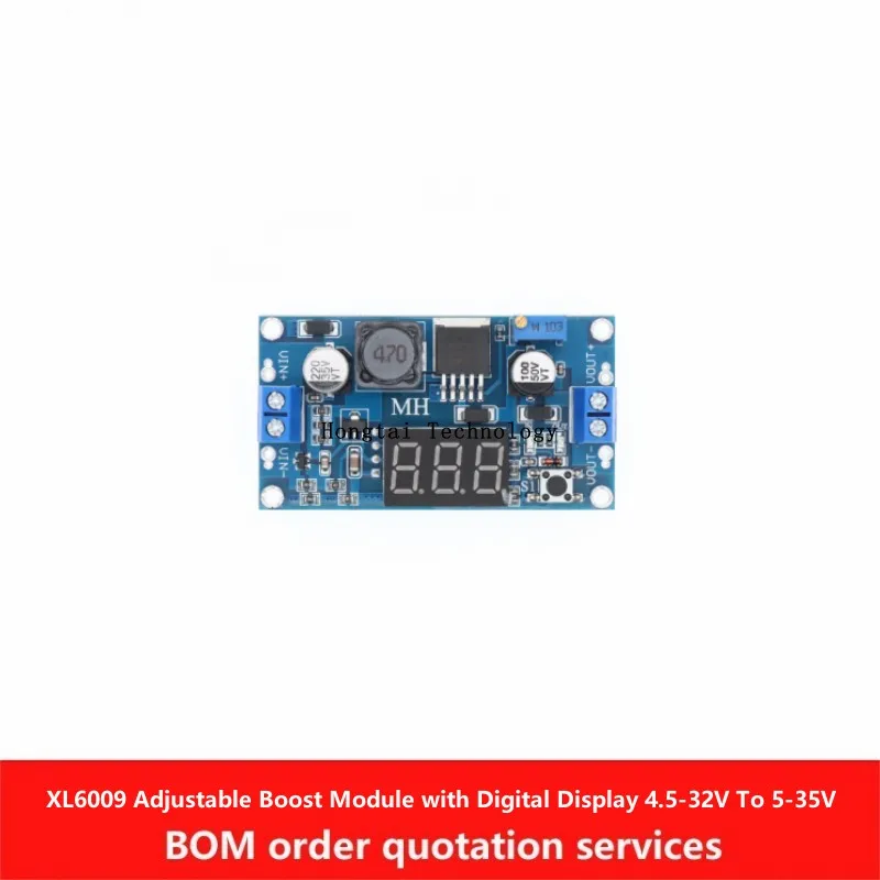 Boyi Te XL6009 Adjustable Boost Module far exceeds the performance of LM2577 4A 4.5V-32 to 5V-35V with digital display voltmeter