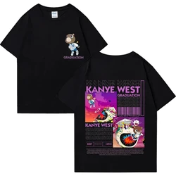 Kanye West Graduation Bear Double Sided Printed T shirt Men Women Fashion Hip Hop Cool Tops short sleeve Unisex T-shirts 72463