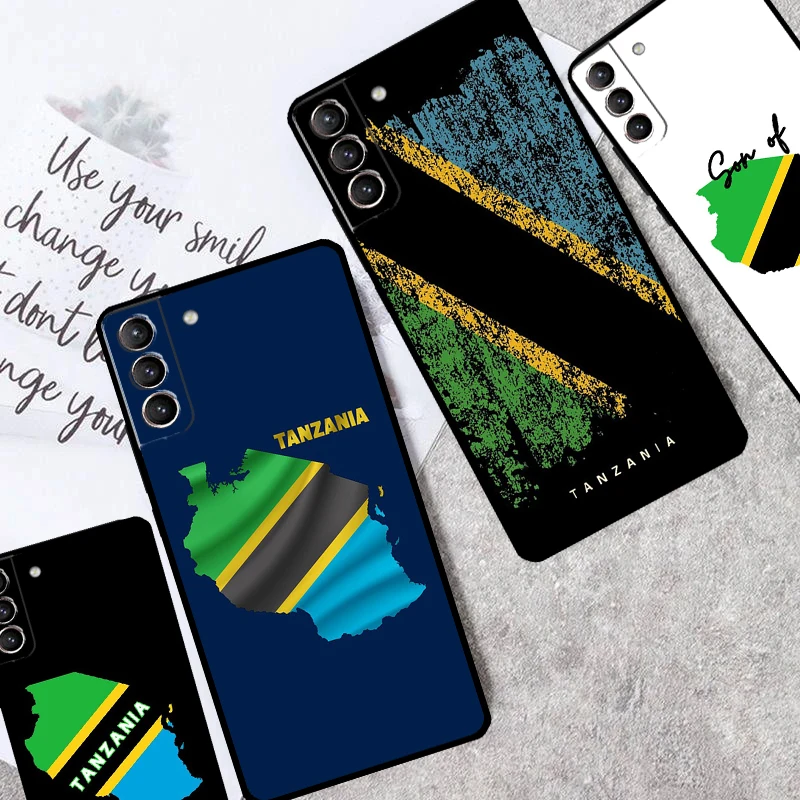 Tanzania National Flag Cover For Samsung Galaxy S24 Ultra S23 S22 Plus S20 S21 FE S8 S9 S10 Note 10 20 Ultra Case