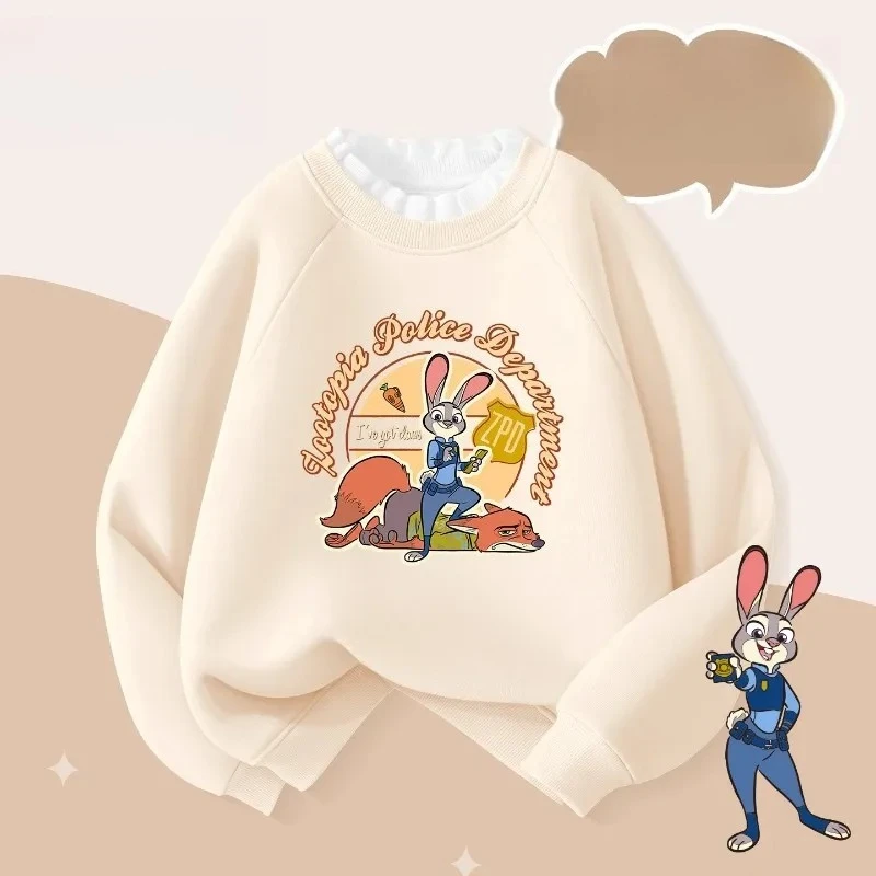 

Zootopia Fleece Hoodie 2025, Judy Hops All-in-One Top for Girls & Toddlers Base Layer