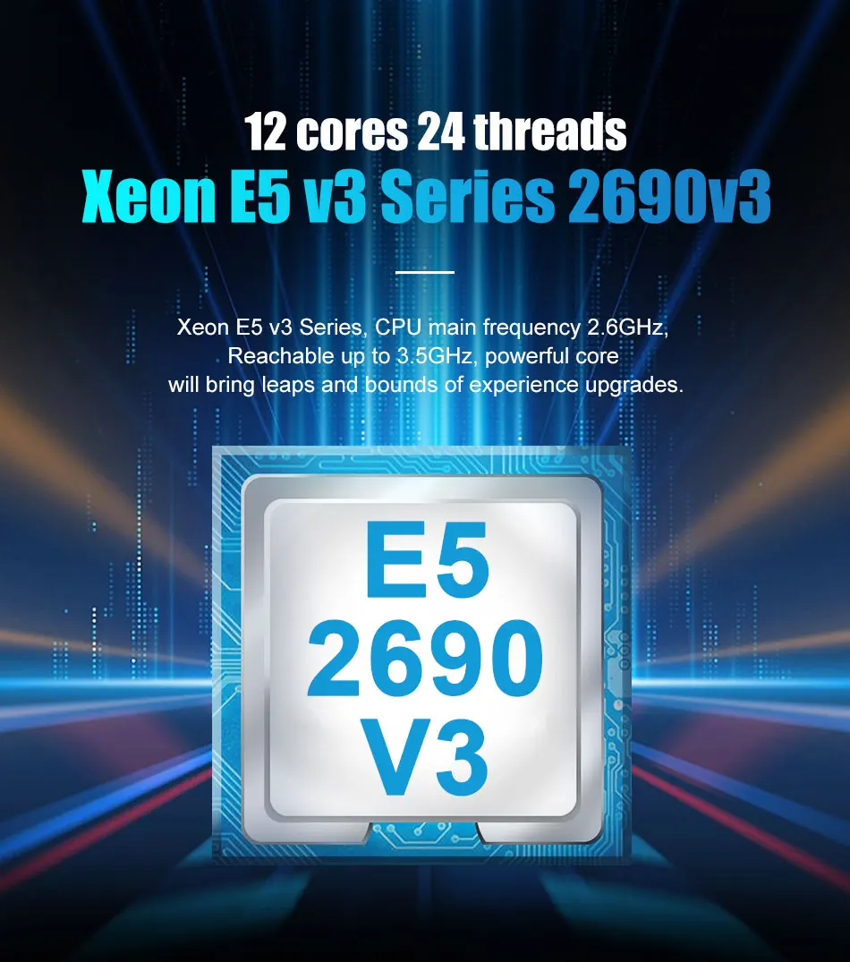 Xeon E5 2690 V3 2.6Ghz 12 Core 30MB E5-2690V3 LGA 2011-3 processor SR1XN