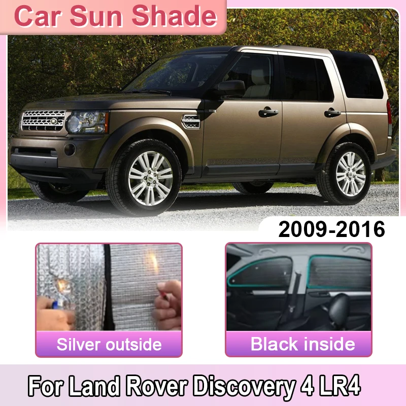 

Солнцезащитный козырек для Land Rover Discovery 4 LR4 2009-2016, защита от ультрафиолета, теплоизоляция лобового стекла, солнцезащитные накладки на окна, аксессуары