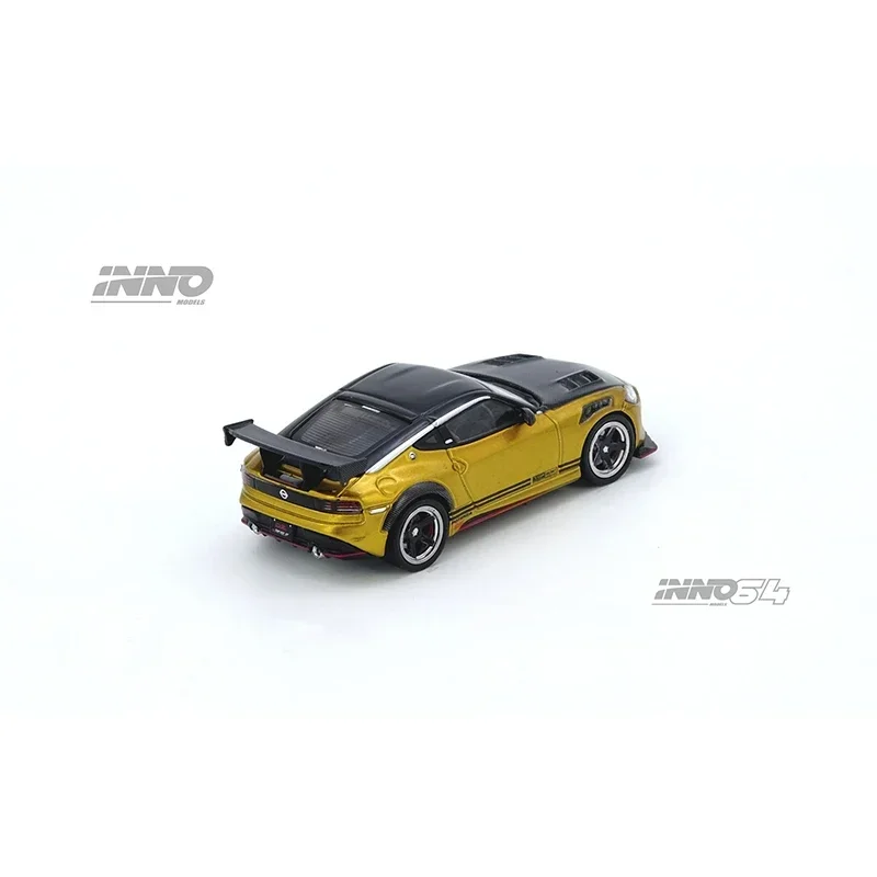 Pré-venda inno 1:64 topo secreto fairlady z rz34 ouro diecast diorama modelo de carro coleção brinquedos em miniatura inno