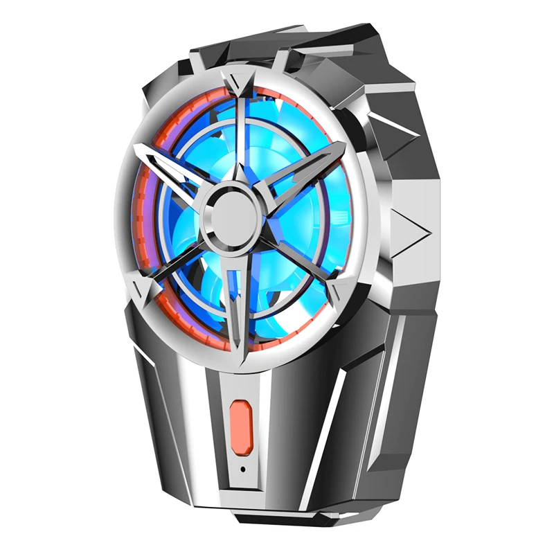 

Кулер для телефона PUBG, бесшумный мини-радиатор охлаждения, 3-ступенчатая регулируемая перезаряжаемая турбина с 7 лезвиями, поддержка экрана телефона 4,7-7,5 дюйма