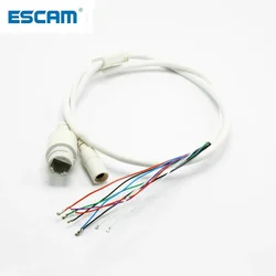 5pcs High Quality 9-Pin IP Camera Module Network Cable Pigtail 80cm 1/2/3/6 PoE RJ45 DC12V Power Supply 4In1 Waterproof Kit